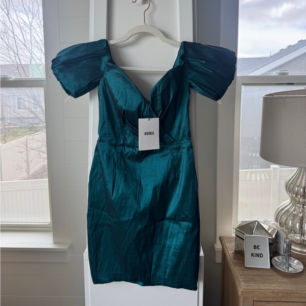 Nookie Teal Mini Dress